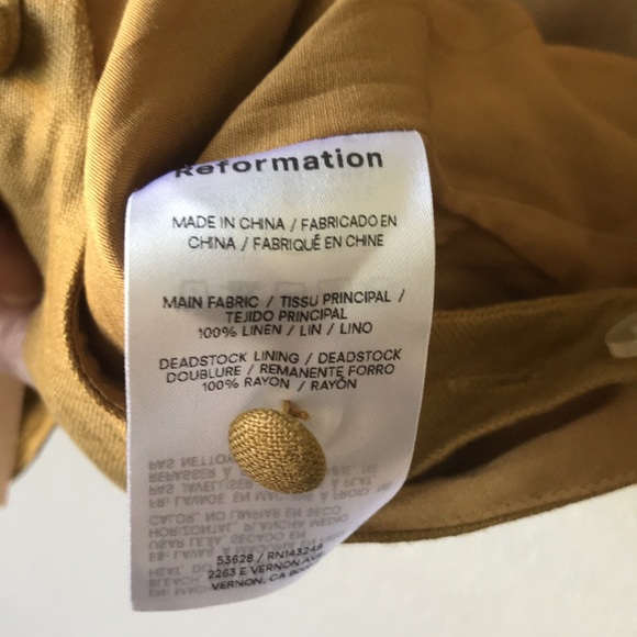 Reformation Marleigh linen top size 2 - Picture 11 of 11